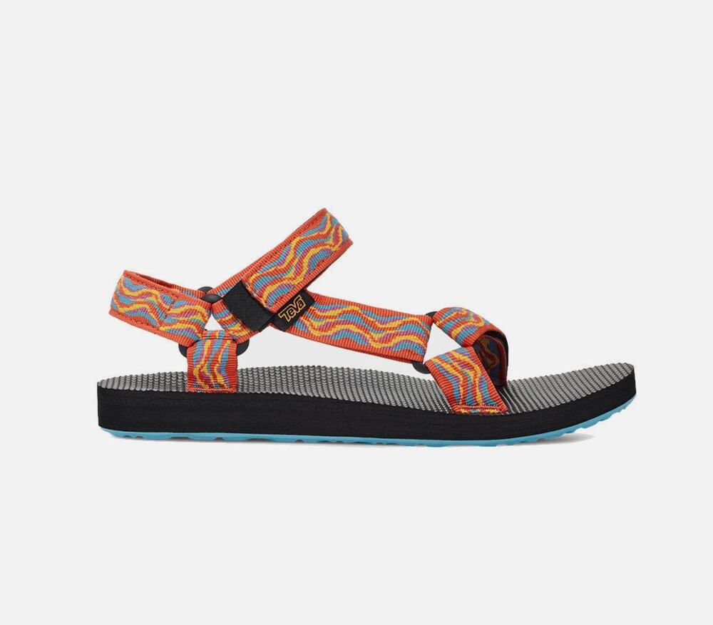 Teva Womens Original Universal Revive Sandals US 5 EU 36 Orange Blue NIB